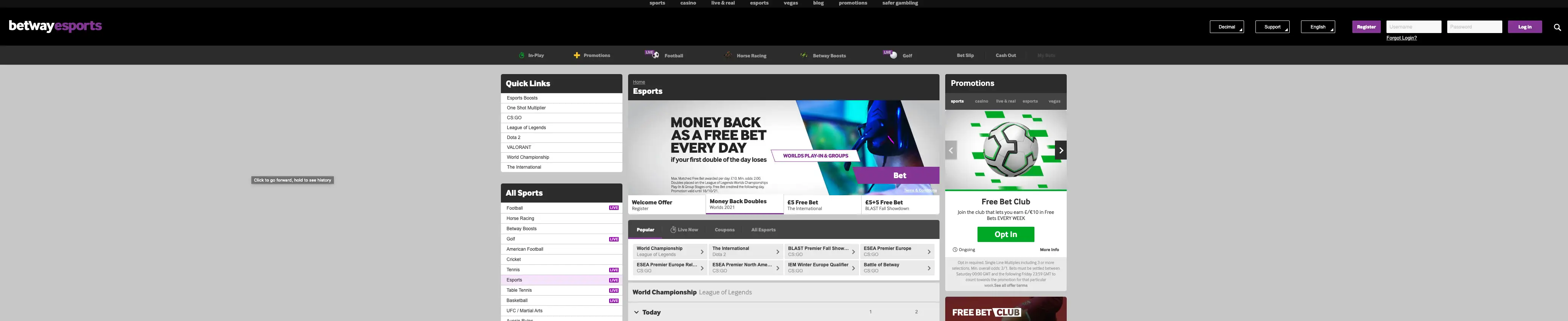 Best esports betting sites